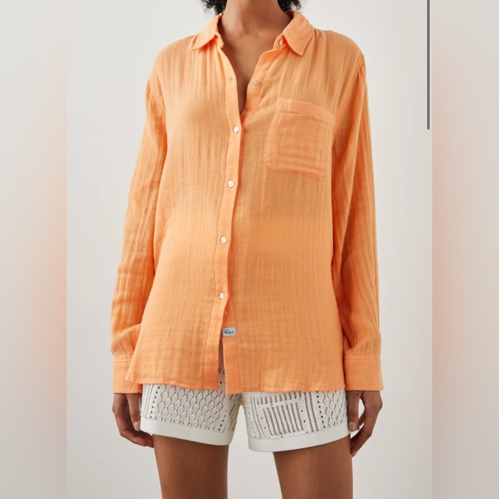 NWT Rails Ellis Gauze Button Down